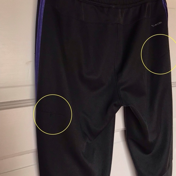 Adidas Tiro Climacool Training Pants Dark Grey/Purple Women’s Size S - Picture 9 of 9